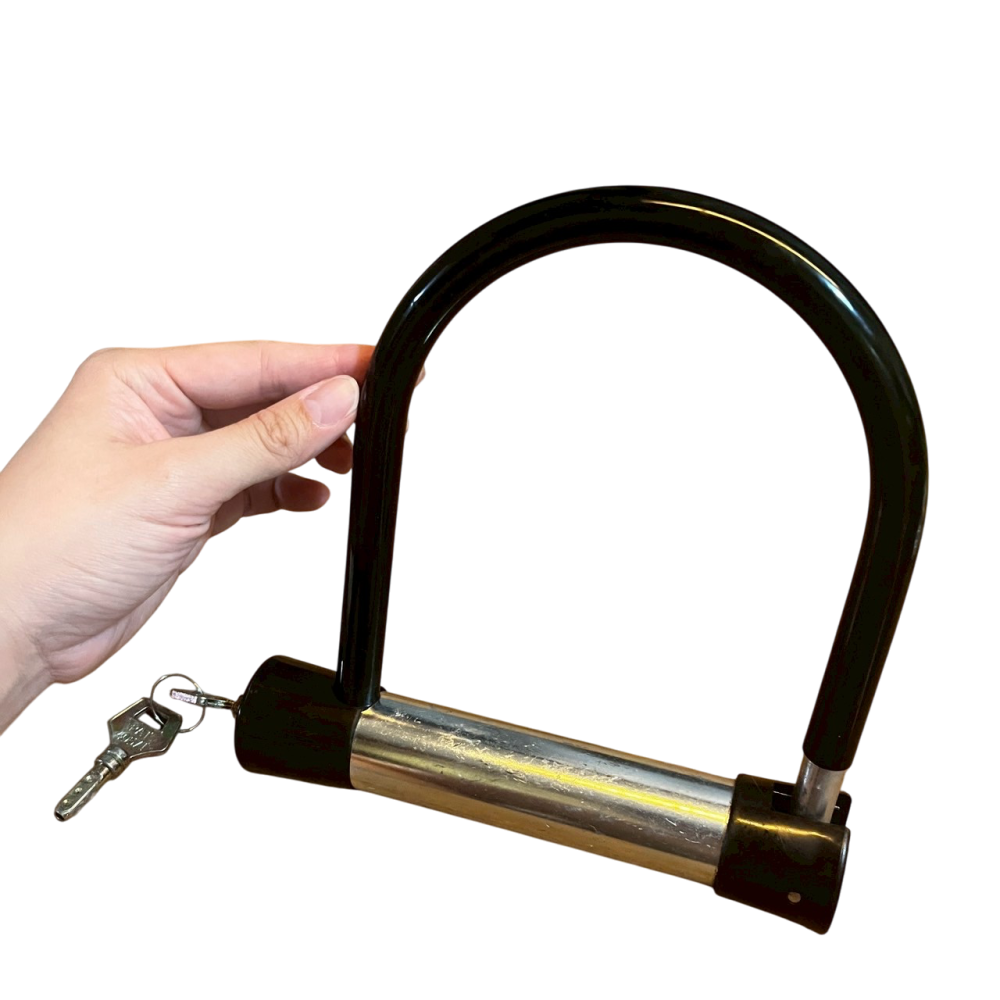 ❮二手❯ U型自行車鎖 U型鎖 堅固耐用 自行車鎖 保護自行車免受盜竊 公路車 機車 大鎖 鑰匙鎖-細節圖6