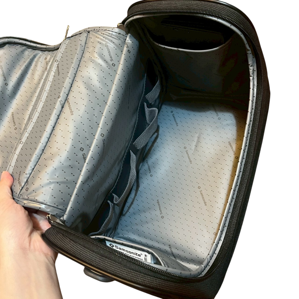 ❮二手❯ 美國 Samsonite 新秀麗 Spark Sng 生態美容盒 盥洗包 肩背包 小箱 外送小包 旅行包 行李-細節圖9