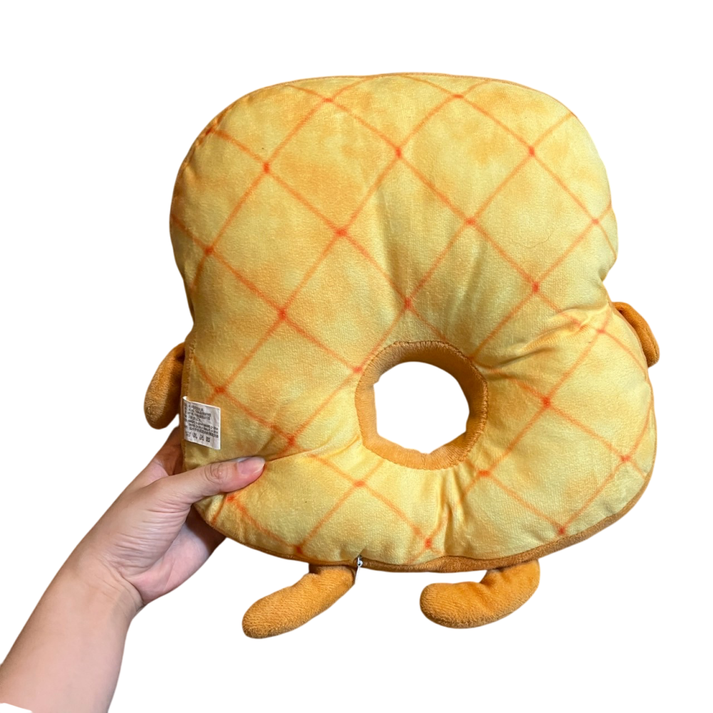 ❮近新❯ Bread 菠蘿麵包造型抱枕 午睡枕 午睡枕趴 冰絲午睡枕教室抱枕睡覺多功能辦公室夏季小枕頭面包趴睡神器學生-細節圖4