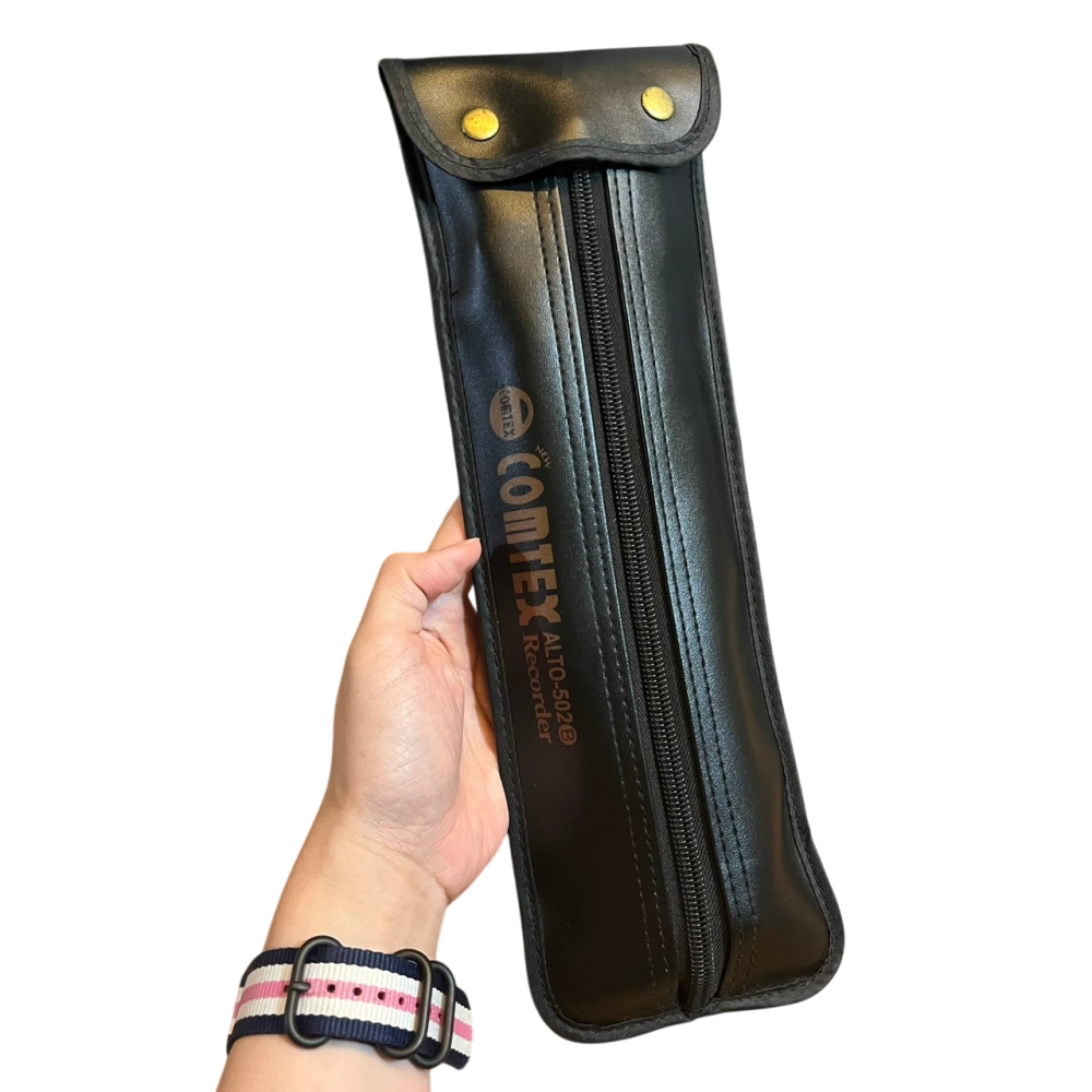 ❮二手❯ COMTEX ALTO-502 中音直笛 收納袋 清潔棒 通條布 學生必備/台灣製造中音直笛-細節圖3
