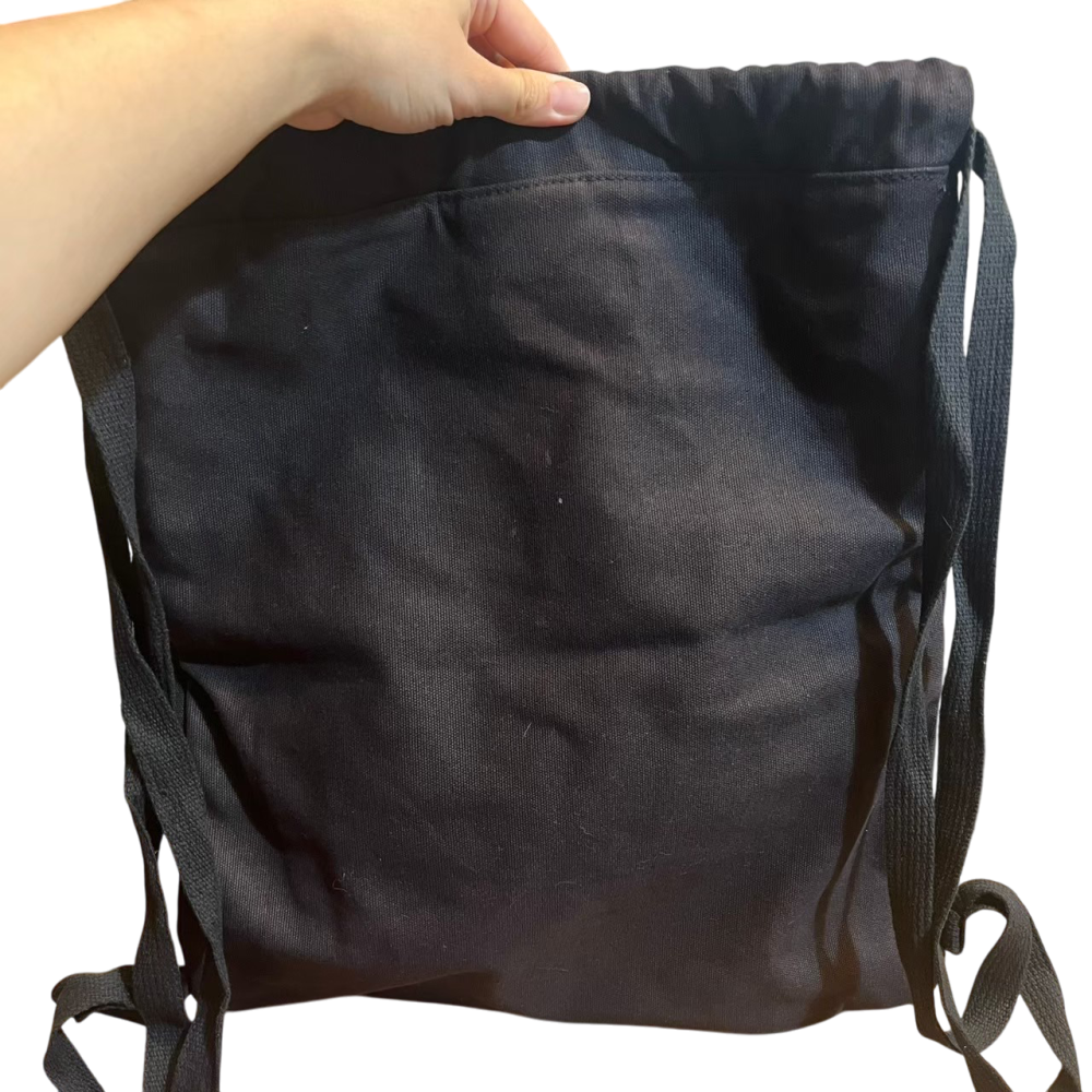 ❮二手❯ 美國 Comfort Colors C342 帆布束帶袋 軟式折疊後背包 雙肩包 運動背包 旅行袋 休閒包-細節圖4