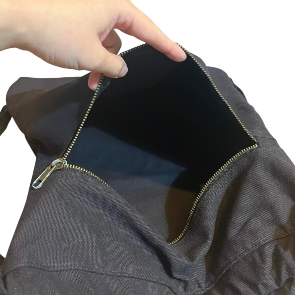 ❮二手❯ 美國 Comfort Colors C342 帆布束帶袋 軟式折疊後背包 雙肩包 運動背包 旅行袋 休閒包-細節圖9