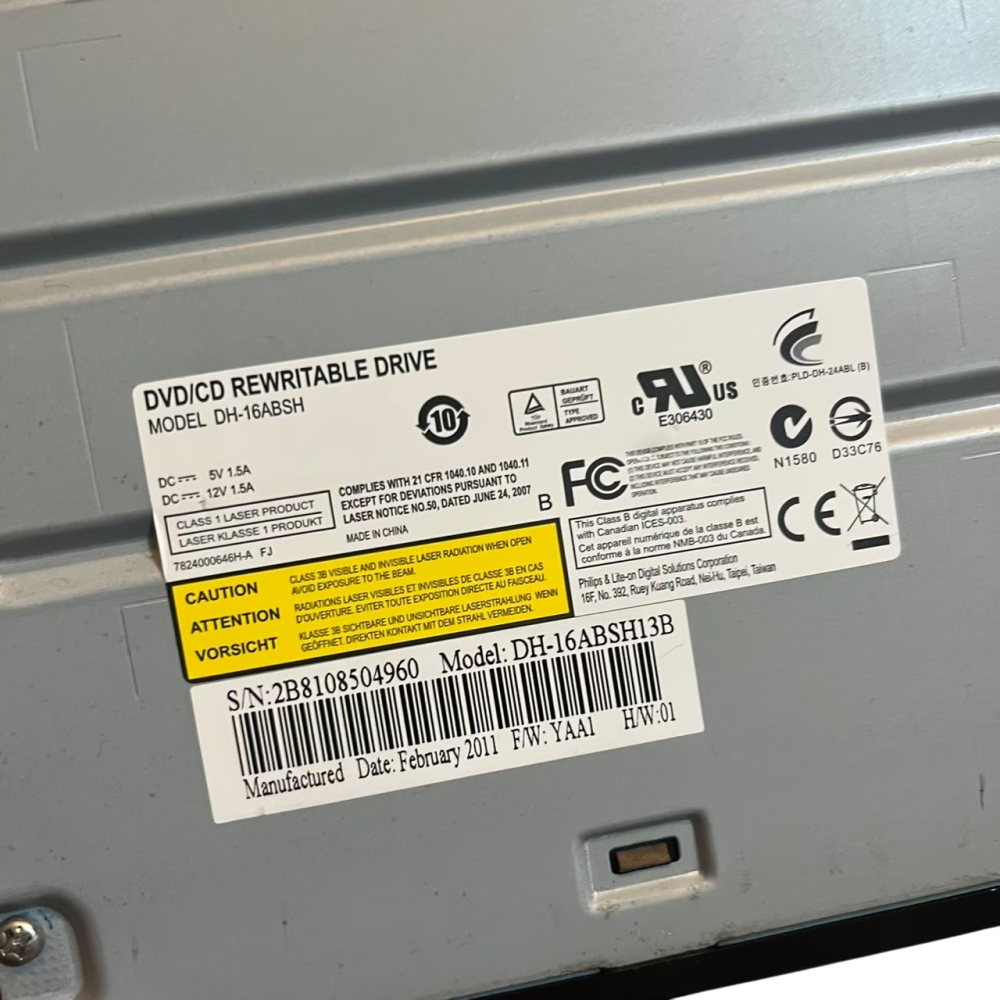 ❮二手❯ 荷蘭 PHILIPS 飛利浦 Liteon DH-16ABSH CD/DVD 燒錄光碟機 光碟機 遊戲片 專輯-細節圖6