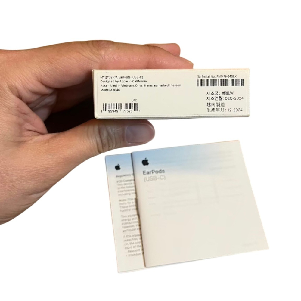 ❮近新❯ 原廠空盒 Apple EarPods USB-C耳機 EarPods 只有空盒子 原廠盒子-細節圖3