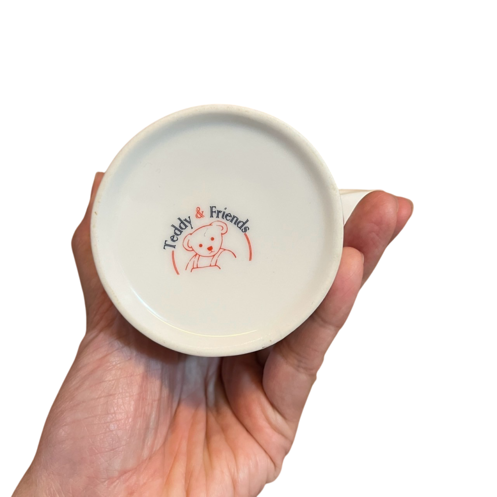 ❮近新❯ FamilyMart 全家 Let＇s Café 馬克杯 聖誕馬克杯 德國金耳釦泰迪熊 日本設計師加藤真治-細節圖2