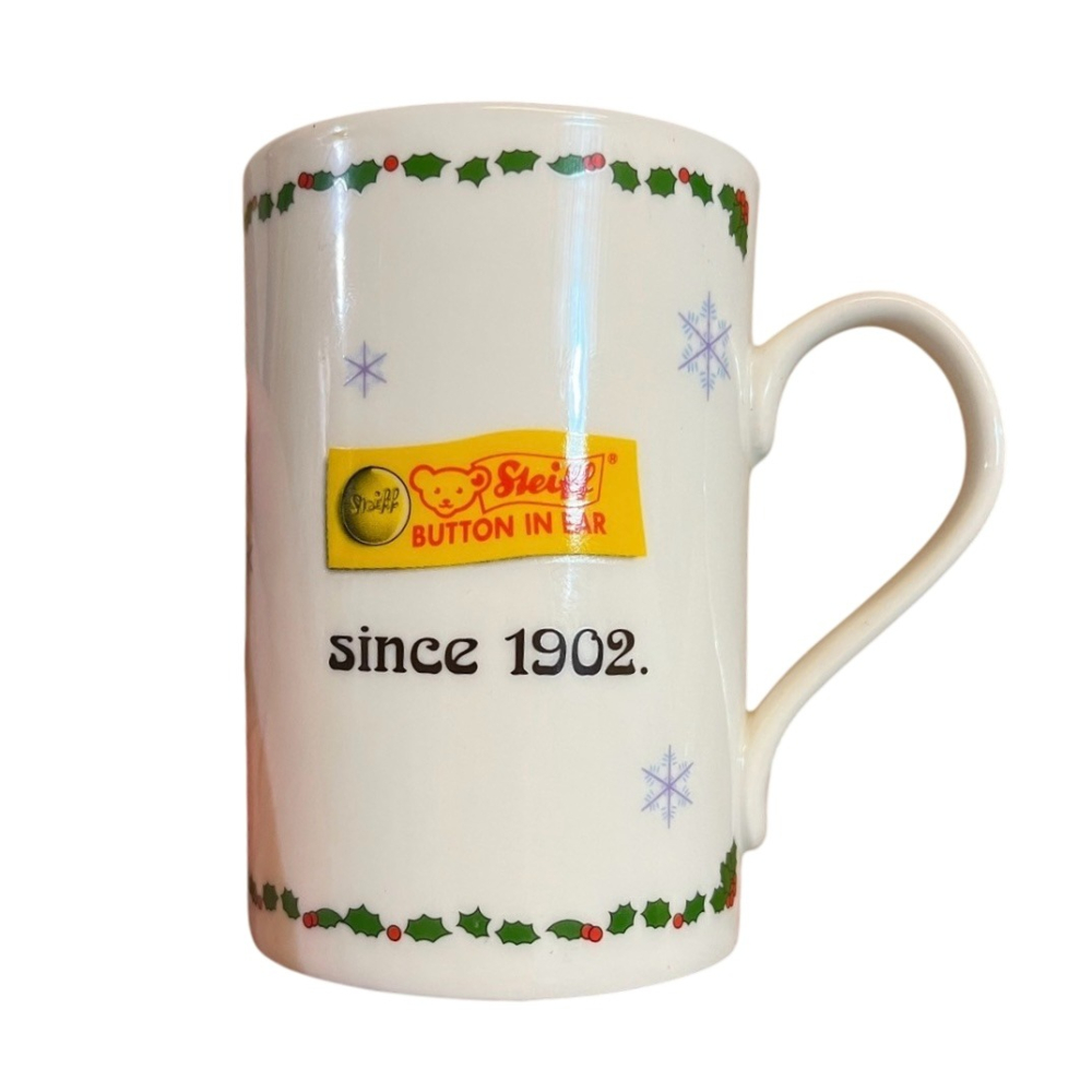 ❮近新❯ FamilyMart 全家 Let＇s Café 馬克杯 聖誕馬克杯 德國金耳釦泰迪熊 日本設計師加藤真治-細節圖4