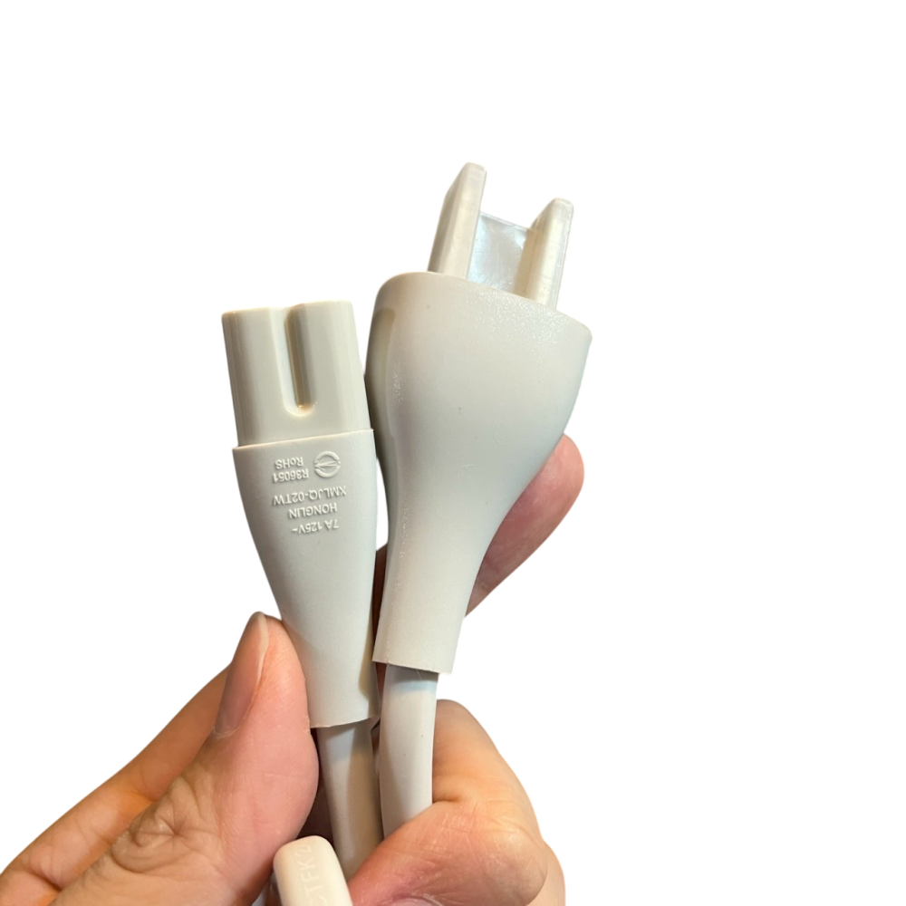 ❮二手❯ Xiaomi 原廠小米 石頭通用 掃地機器人充電座電源線 白色8字電源線 空氣清淨機/空氣淨化器/電扇通用-細節圖2