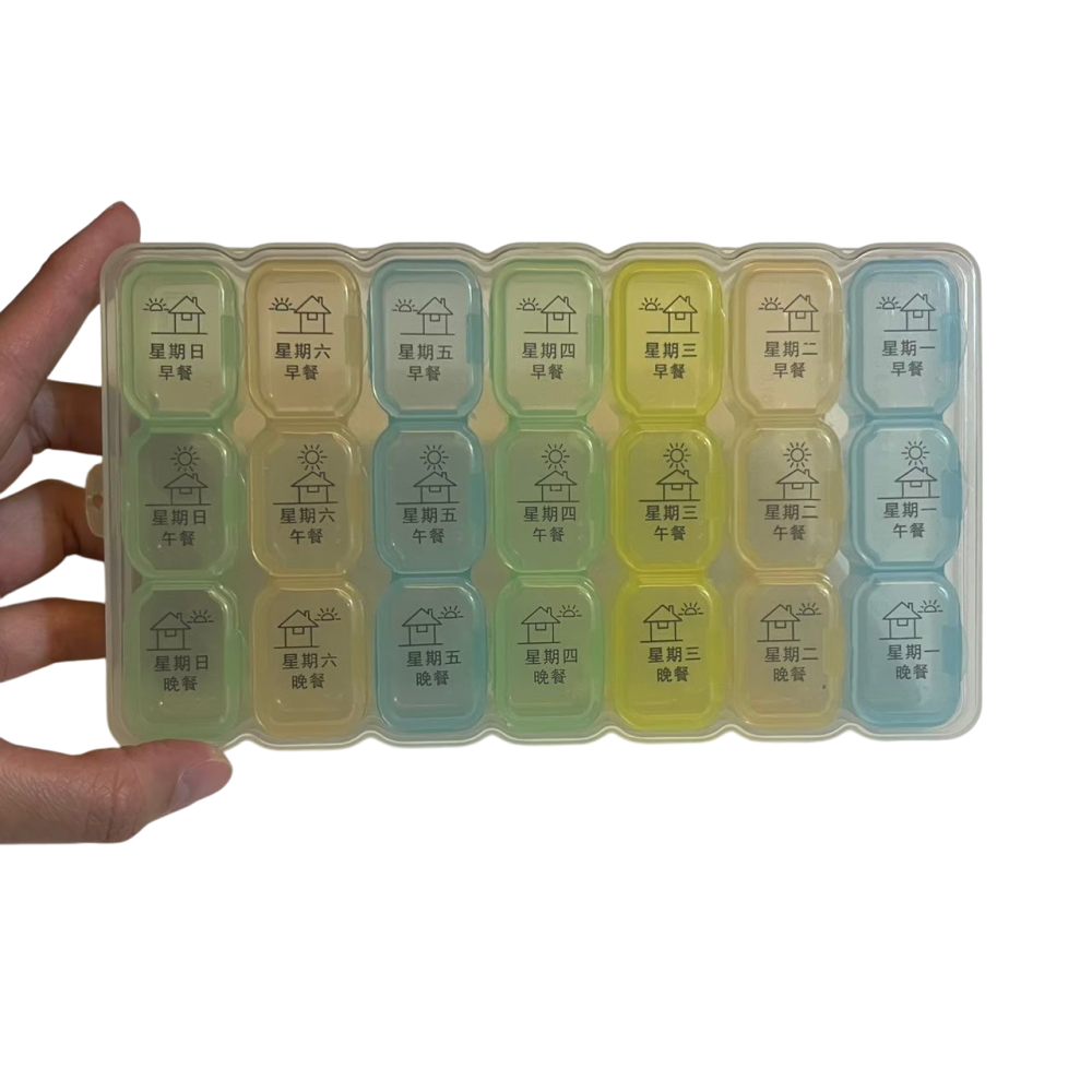 ❮二手❯ BABY bear 多格藥盒 Pill Organizer 幫助使用者有條理地存放服用藥物 保健品 藥盒-細節圖2