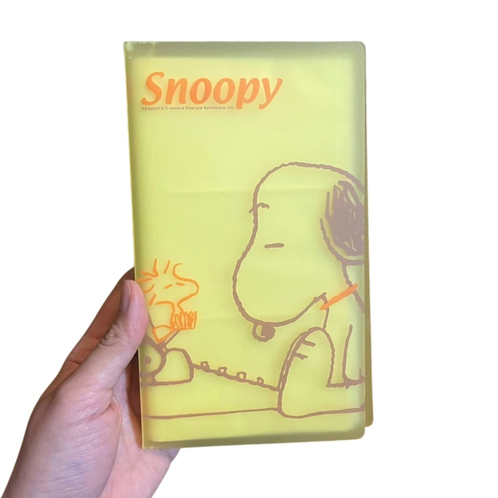 ❮二手❯ 美國 SNOOPY 史努比 粉透系列 120名名片本 收納 名片 拍立得 名片收納冊 名片收納 卡通-細節圖5