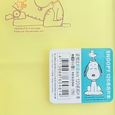❮二手❯ 美國 SNOOPY 史努比 粉透系列 120名名片本 收納 名片 拍立得 名片收納冊 名片收納 卡通-細節圖6