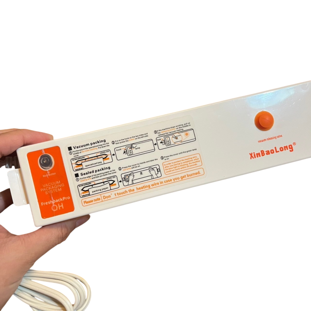 ❮二手❯ Freshpack Pro 真空包裝機 家用食物真空封口機 透過抽走袋內空氣並進行熱封 延長食物保鮮期-細節圖2