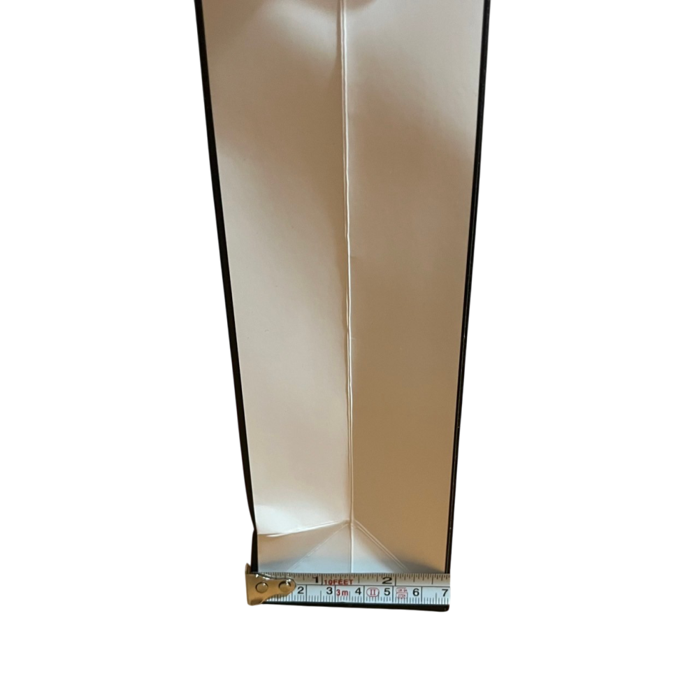 ❮近新❯ 原廠紙袋 CHANEL 香奈兒 原廠紙袋 彩妝紙袋 手提袋 新款黑邊緞帶 24*15.9*7cm 直式提袋-細節圖3