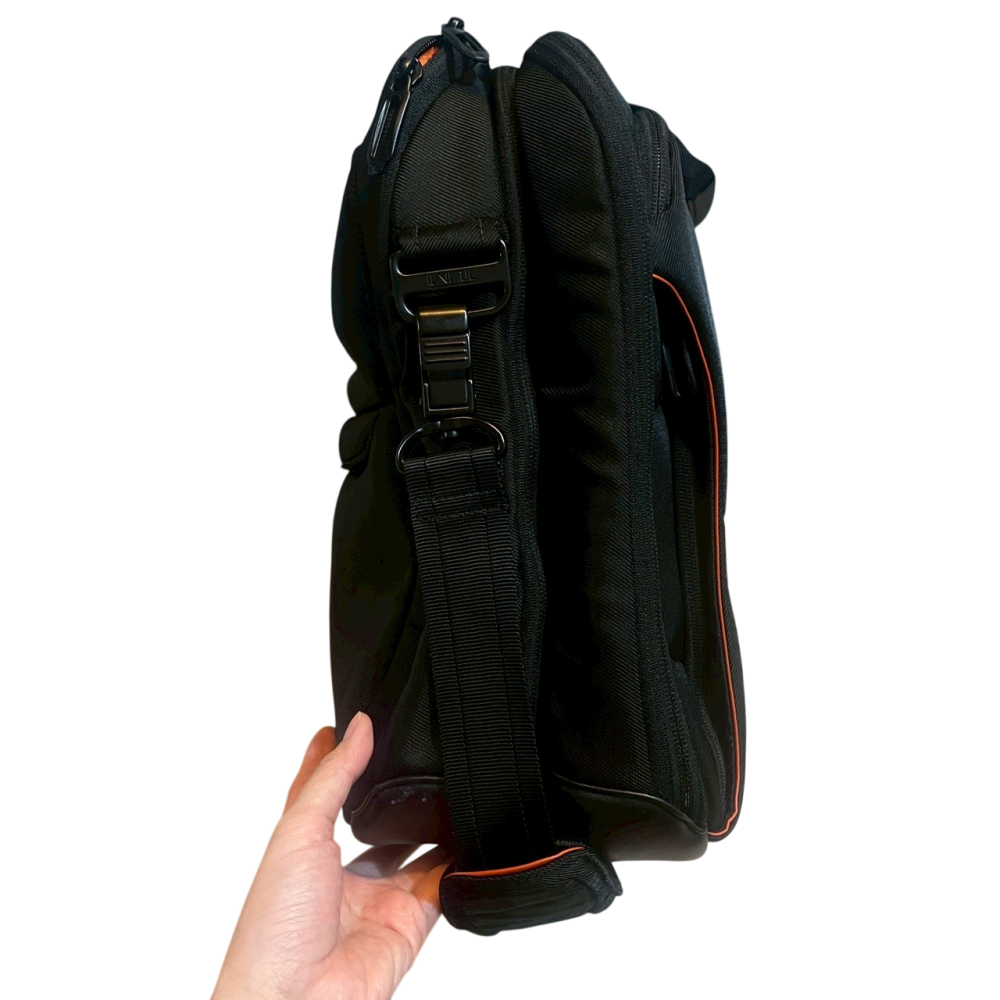 ❮二手❯ 美國 TUMI Alpha Bravo Calhoun 多功能商務彈道尼龍公事包 14吋筆電包 手提肩背電腦包-細節圖3