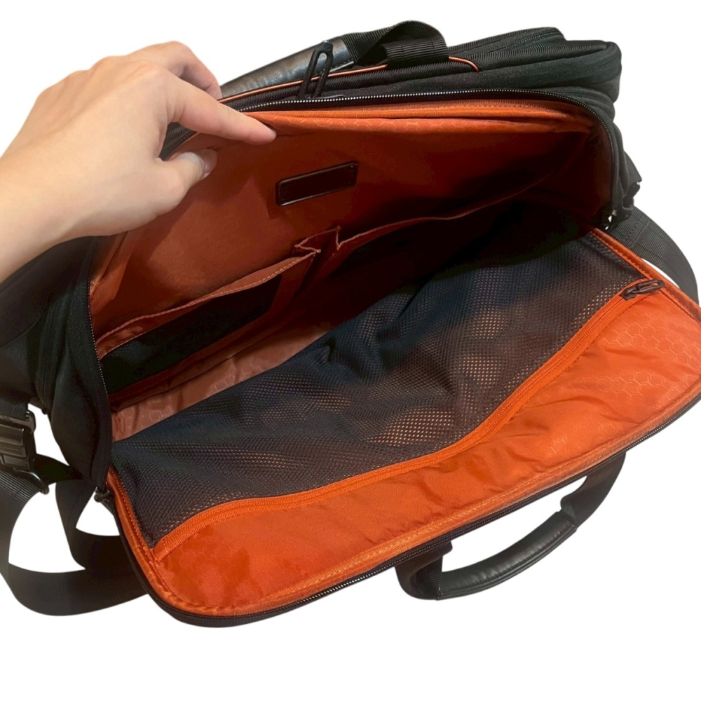 ❮二手❯ 美國 TUMI Alpha Bravo Calhoun 多功能商務彈道尼龍公事包 14吋筆電包 手提肩背電腦包-細節圖4