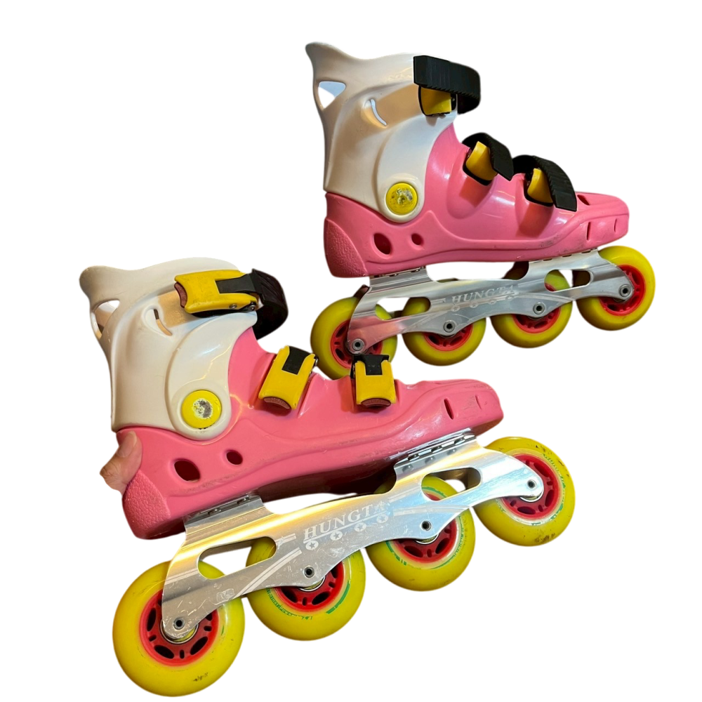 ❮二手❯ starsport 鋁合金 直排輪鞋 輪滑溜冰鞋 硬殼/全套配備/提袋 護膝 護肘 護腕 安全帽 三角錐-細節圖8