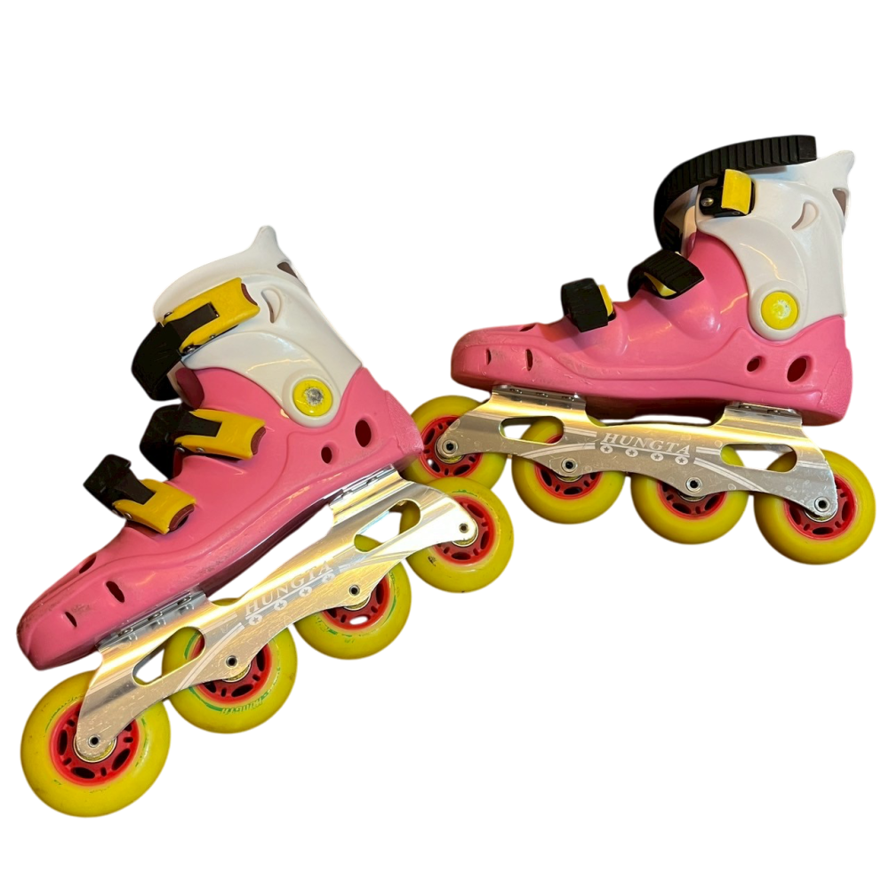 ❮二手❯ starsport 鋁合金 直排輪鞋 輪滑溜冰鞋 硬殼/全套配備/提袋 護膝 護肘 護腕 安全帽 三角錐-細節圖9