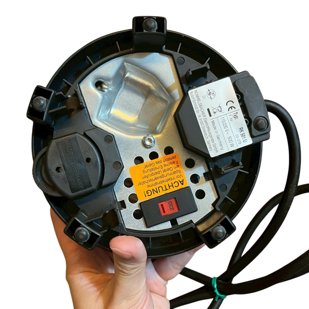 ❮近新❯ 德國 ROMMELSBACHER 諾曼百赫 雙電壓旅行用電爐 RK501/U 德國製造空姐鍋 單爐-細節圖8