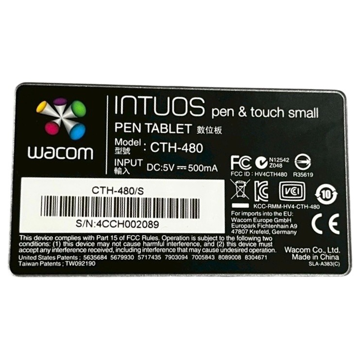 ❮二手❯ 日本 wacom Intuos 創意版 Pen&Touch(S) 繪圖板 CTH-480 多點觸控設計-細節圖5