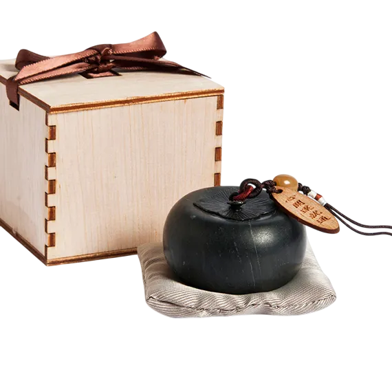 ❮全新❯ 慈濟 Tzu-Chi 靜思書軒 淨斯 紅柿子書鎮 黑柿子書鎮 柿子造型代表「事事如意」澄玉 墊布-細節圖2