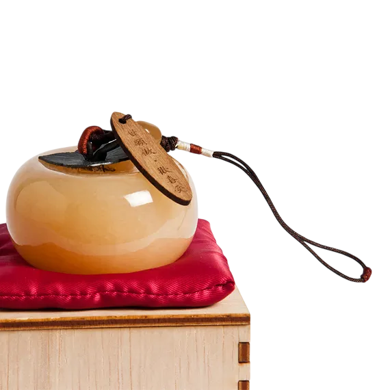 ❮全新❯ 慈濟 Tzu-Chi 靜思書軒 淨斯 紅柿子書鎮 黑柿子書鎮 柿子造型代表「事事如意」澄玉 墊布-細節圖8