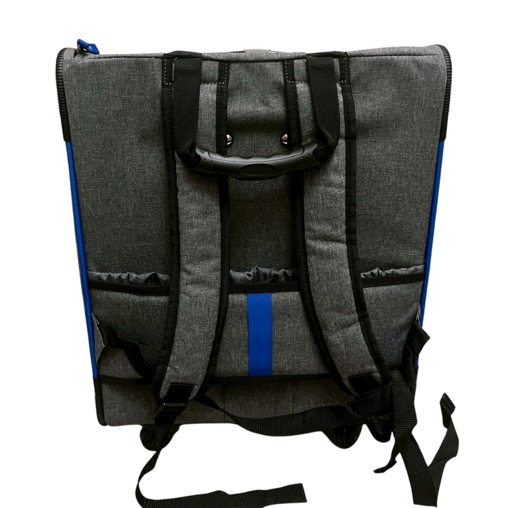 ❮二手❯ ibiyaya 依比呀呀 FC1705 犬貓背包 新LISO後背平行寵物拉桿包 岩灰藍 40*31*44cm-細節圖4