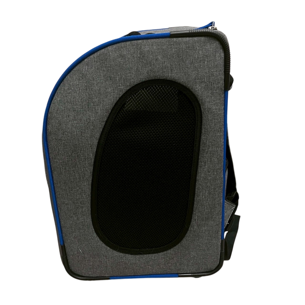 ❮二手❯ ibiyaya 依比呀呀 FC1705 犬貓背包 新LISO後背平行寵物拉桿包 岩灰藍 40*31*44cm-細節圖5