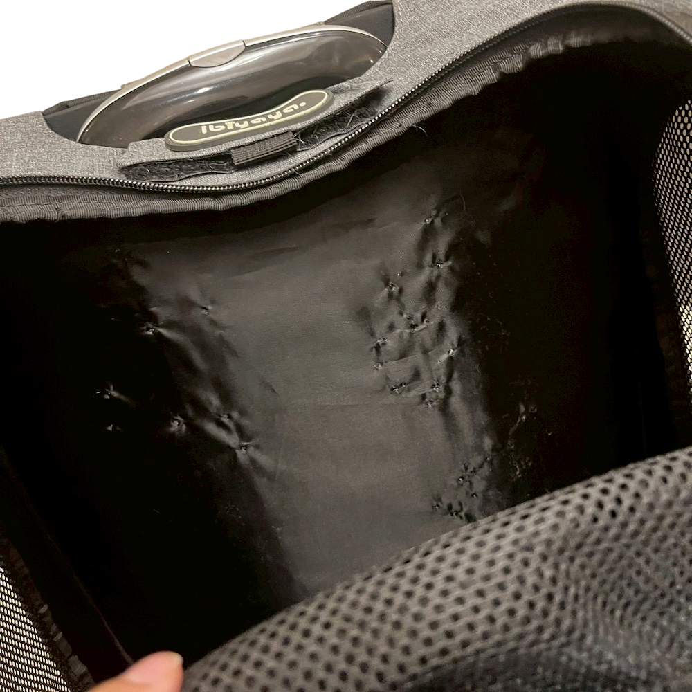 ❮二手❯ ibiyaya 依比呀呀 FC1705 犬貓背包 新LISO後背平行寵物拉桿包 岩灰藍 40*31*44cm-細節圖7