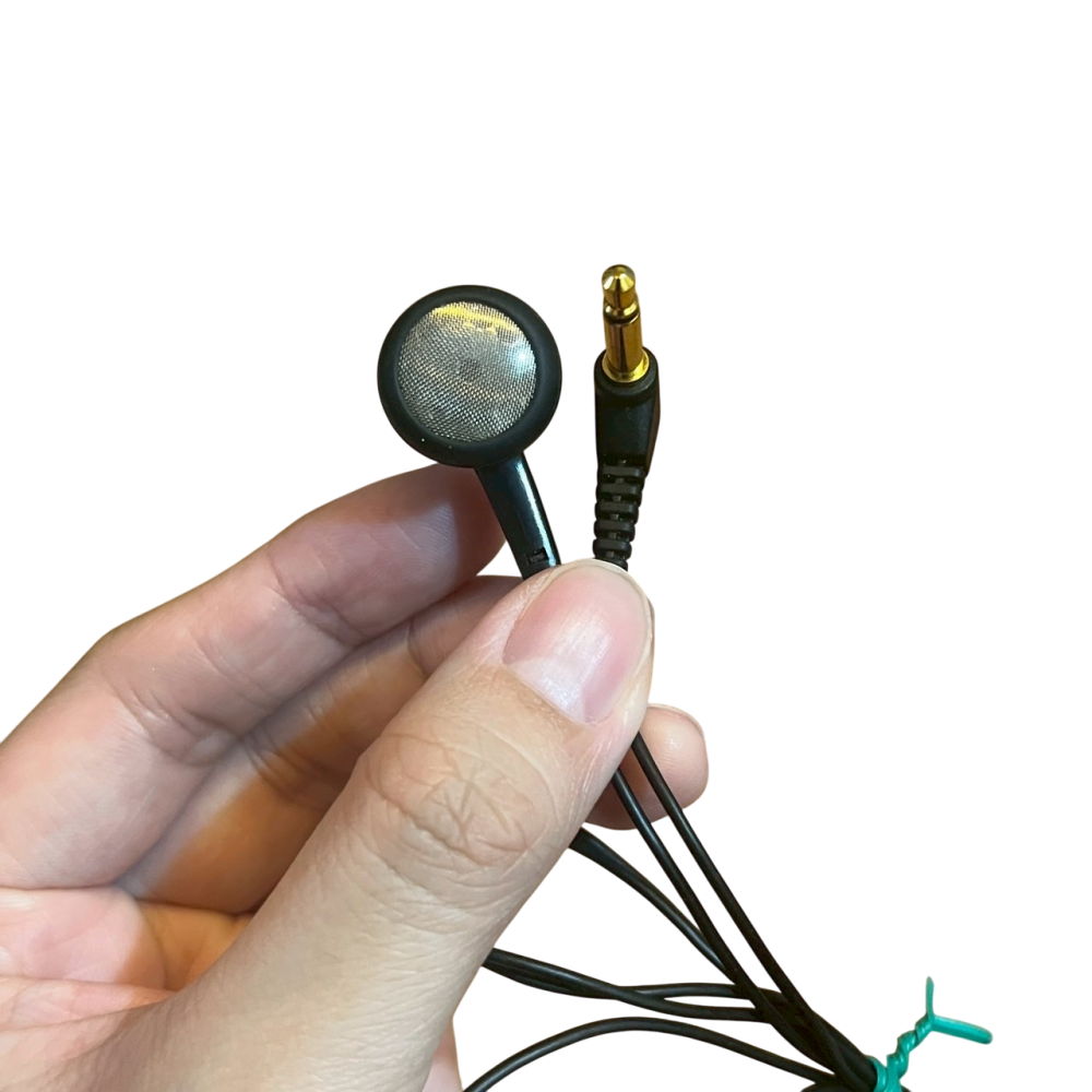 ❮二手❯ 日本 aiwa AM FM 收音機 專用單耳耳機 ラジオ CR−AS13 イヤホン 有線耳機 入耳式耳機-細節圖2