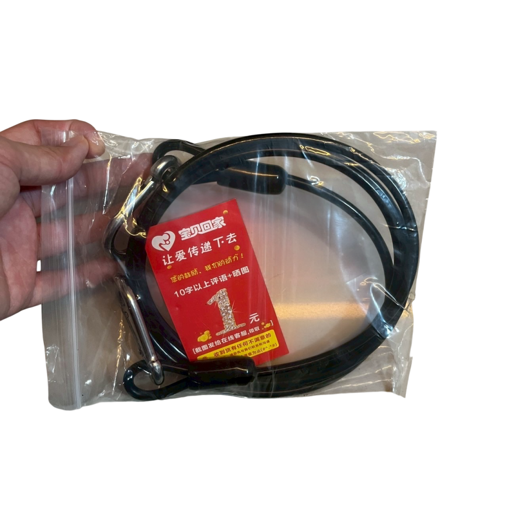 ❮全新❯ Keytone 鋼索燈具安全繩 60cm 鋼索鎖定帶 黑色包膠 安全鋼索 高承重 不鏽鋼 工作防護安全繩-細節圖5
