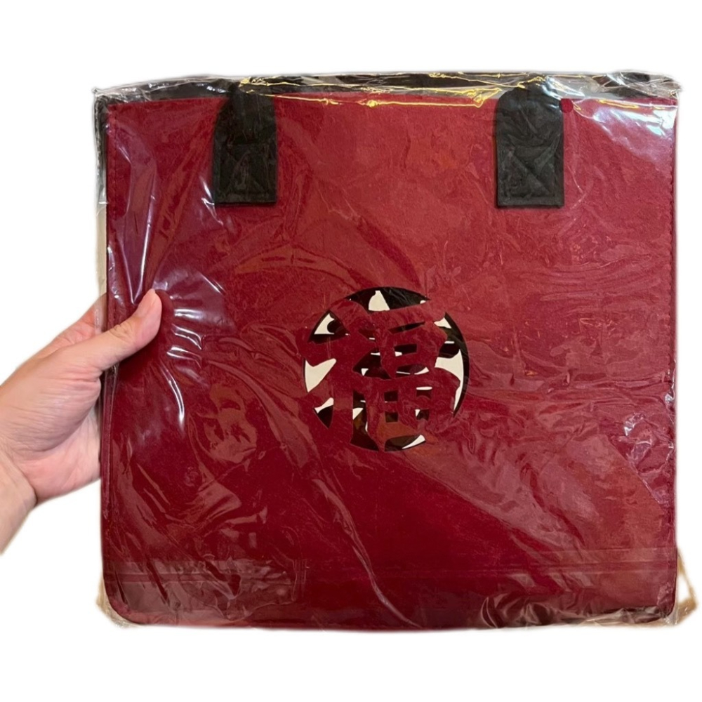 ❮全新❯ 慈濟 Tzu-Chi 靜思書軒 淨斯 羊毛氈手提袋 羊毛氈手提包 大提袋 中提袋 置物袋 手提包-細節圖6