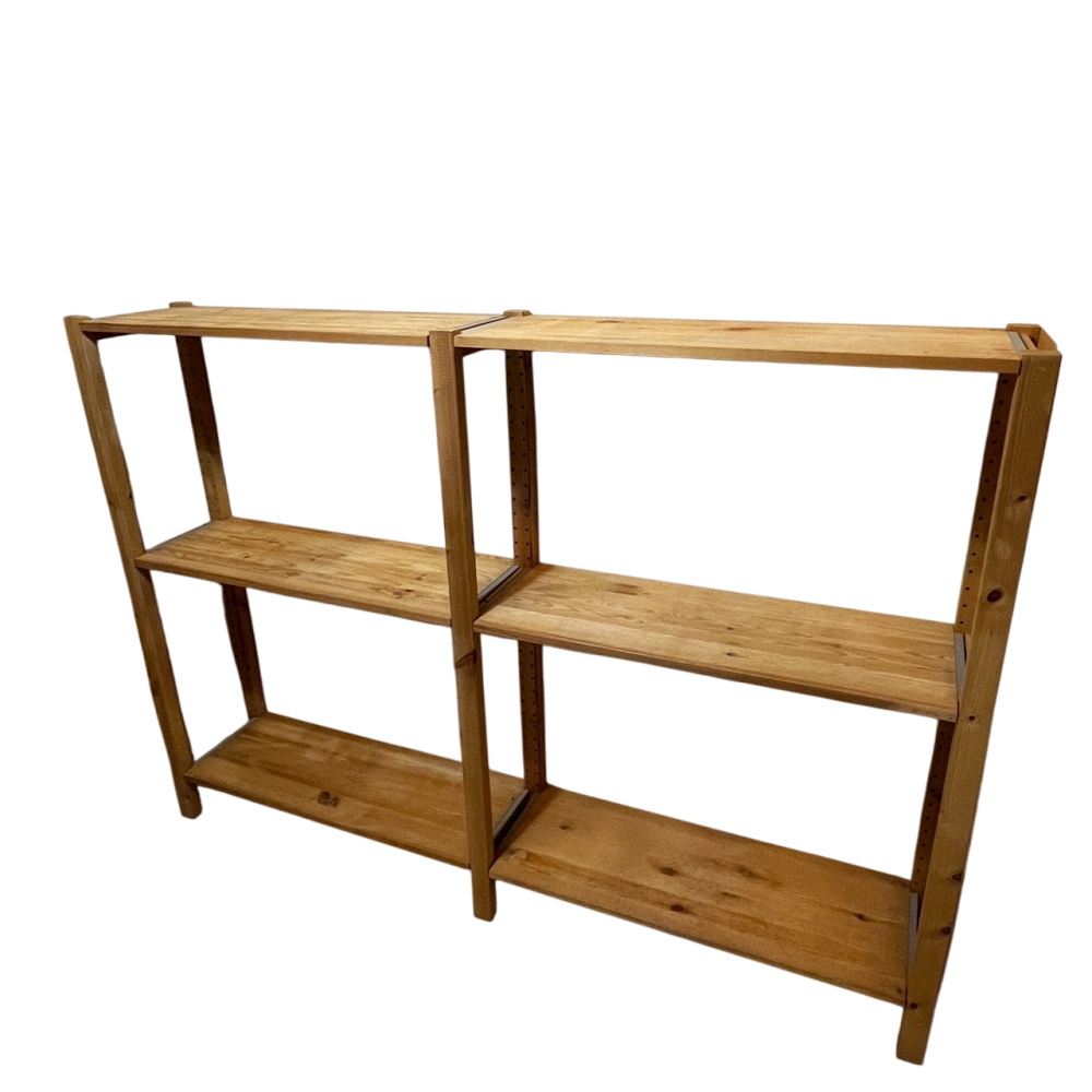 ❮二手❯ 瑞典 IKEA 宜家家居 IVAR 層架組合 松木 30*124*180cm 三層櫃 雙層櫃 層架 書架-細節圖2