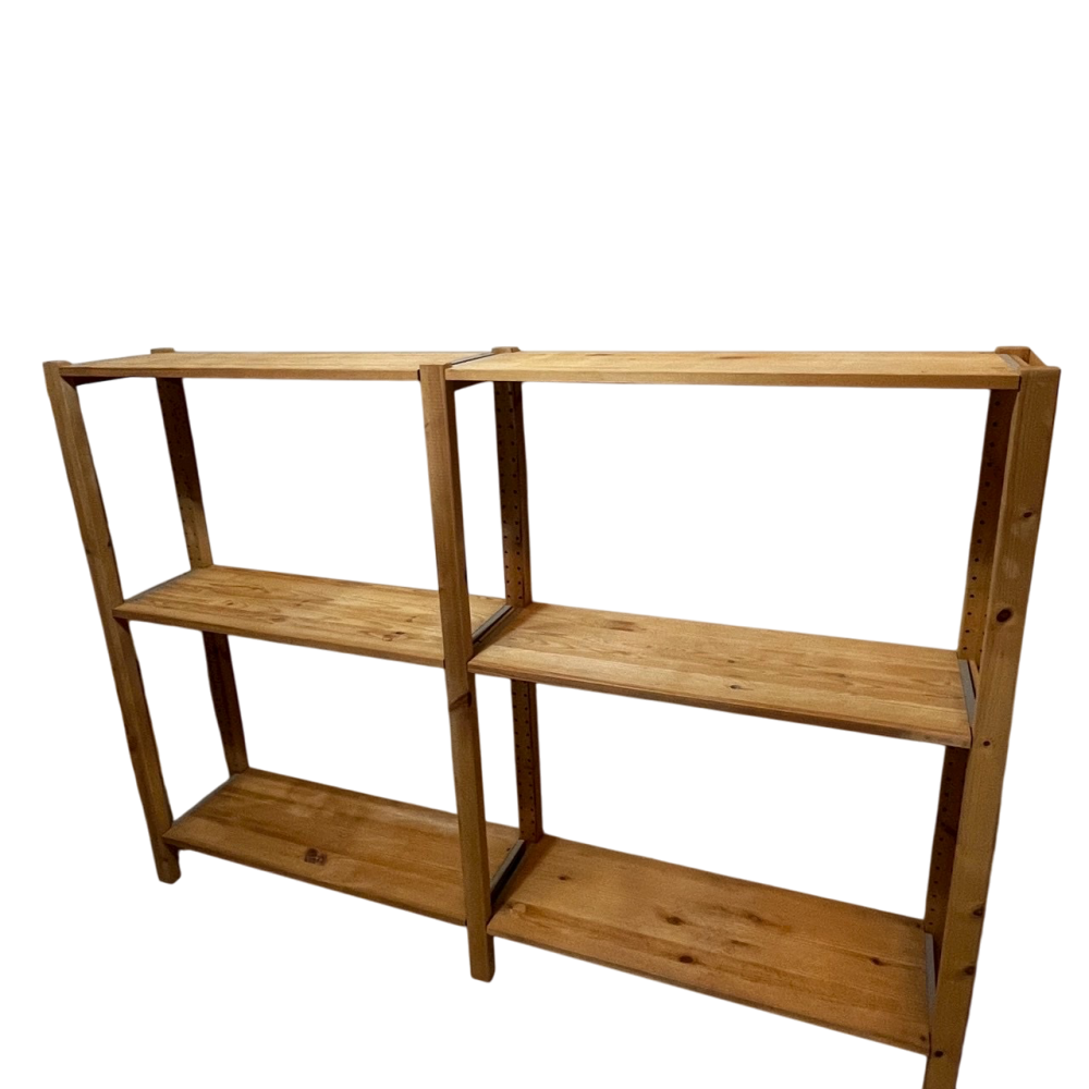 ❮二手❯ 瑞典 IKEA 宜家家居 IVAR 層架組合 松木 30*124*180cm 三層櫃 雙層櫃 層架 書架-細節圖3