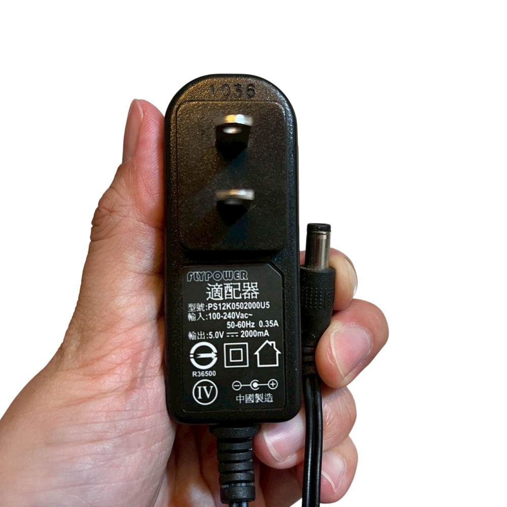 ❮二手❯ FLYPOWER 電源適配器 PS12K050200005 變壓器 5V 2000mA 5.5*2.1mm-細節圖2