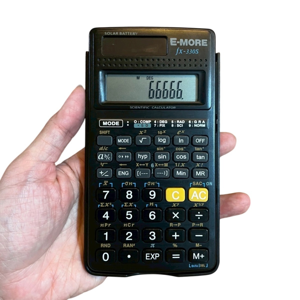 ❮二手❯ E-MORE EM-25 國家考試工程型 電子計算機 商用電子計算機 雙電源設計 算計 統計 算計系 統計系-細節圖3