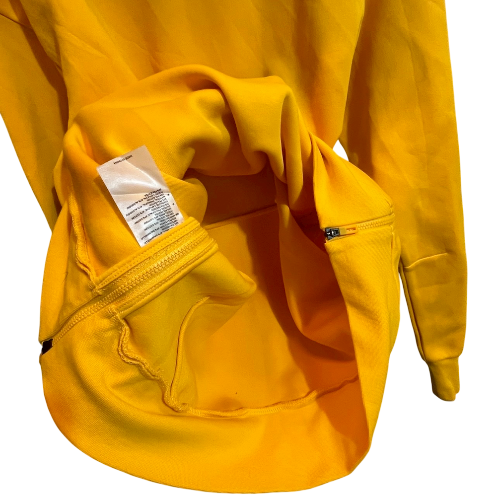 ❮全新❯ 德國 Adidas 愛迪達 限量絕版 中國限定 L 長袖帽T 阿迪達斯 漢字刺繡高領套頭連帽衫 大學T 黃色-細節圖3