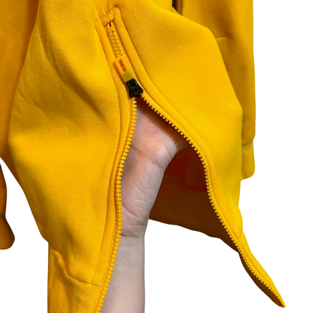 ❮全新❯ 德國 Adidas 愛迪達 限量絕版 中國限定 L 長袖帽T 阿迪達斯 漢字刺繡高領套頭連帽衫 大學T 黃色-細節圖6