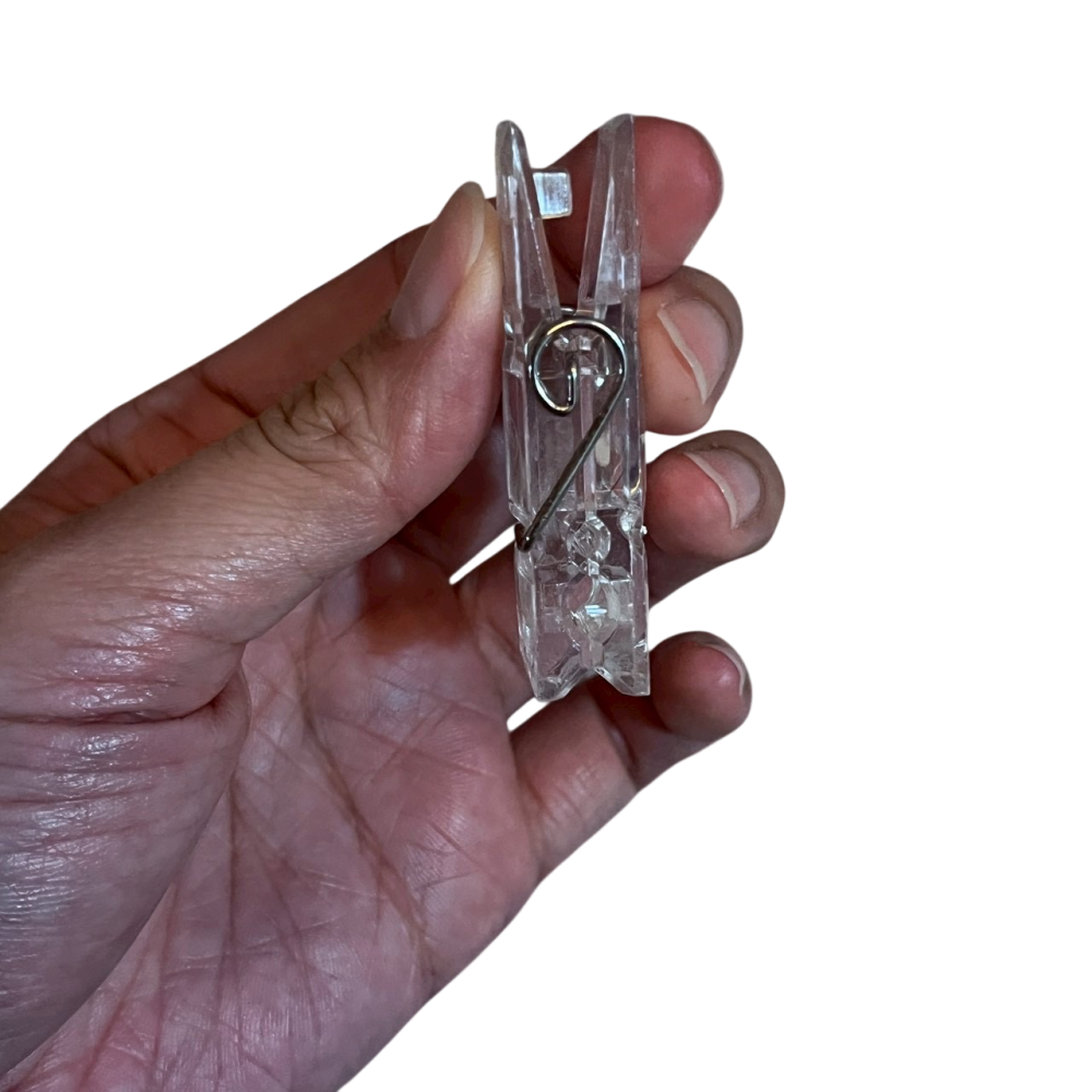 ❮二手❯ PATIKIL 透明塑膠夾 照片懸掛夾 手工藝夾 輕便衣夾 適用於懸掛照片、衣物、裝飾工藝品-細節圖2