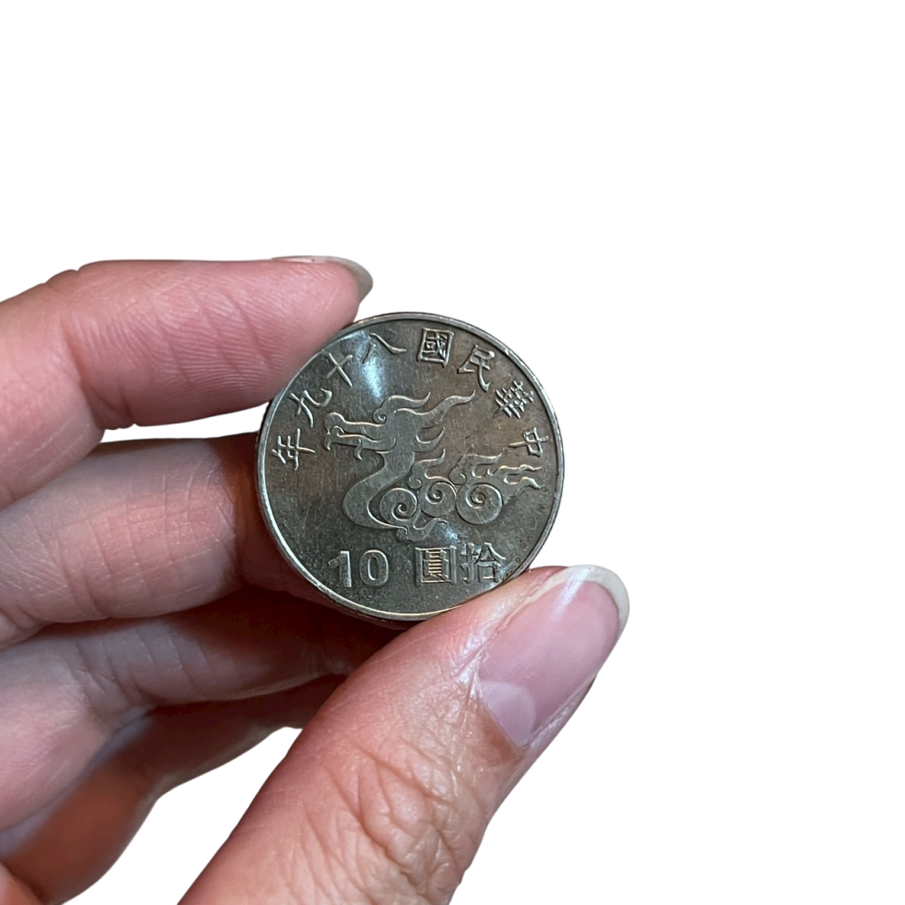 ❮二手❯ 中華民國 八十九年 2000年 發行的千禧年紀念幣 紀念品 紀念幣 收藏品 硬幣 龍 慶祝千禧年-細節圖2