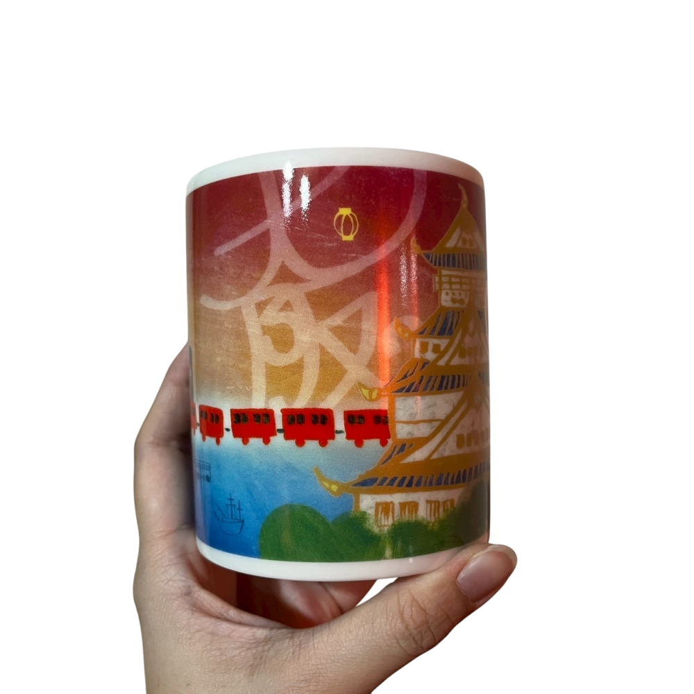 ❮全新❯ 日本 STARBUCKS 星巴克 Been There 大阪城市馬克杯 日本彩繪 絕版 東京 福岡 名古屋-細節圖3