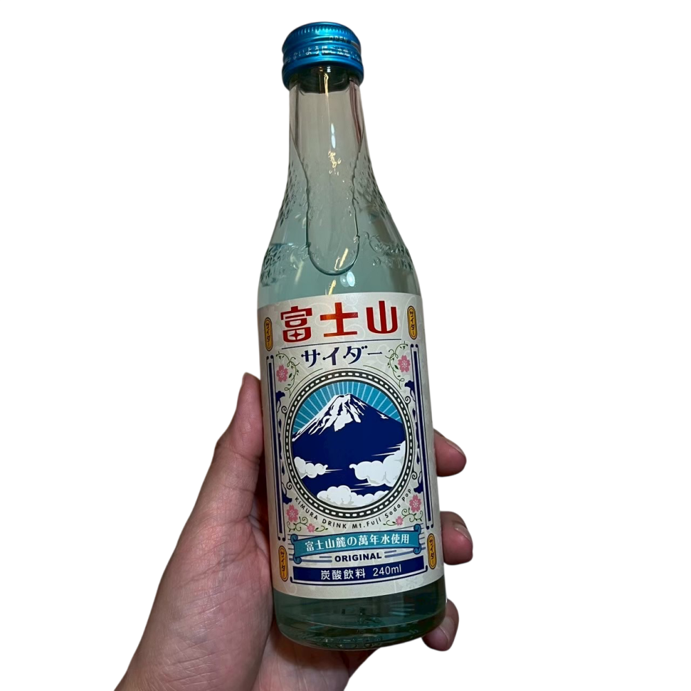 ❮全新❯ 日本KIMURA DRINK 木村飲料 富士山汽水 240ml 富士山萬年水使用 經典蘇打 絕美淡藍色-細節圖2