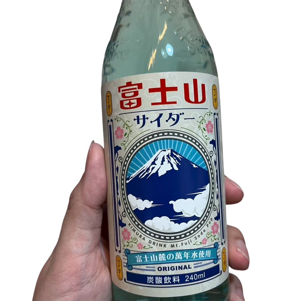 ❮全新❯ 日本KIMURA DRINK 木村飲料 富士山汽水 240ml 富士山萬年水使用 經典蘇打 絕美淡藍色-細節圖5
