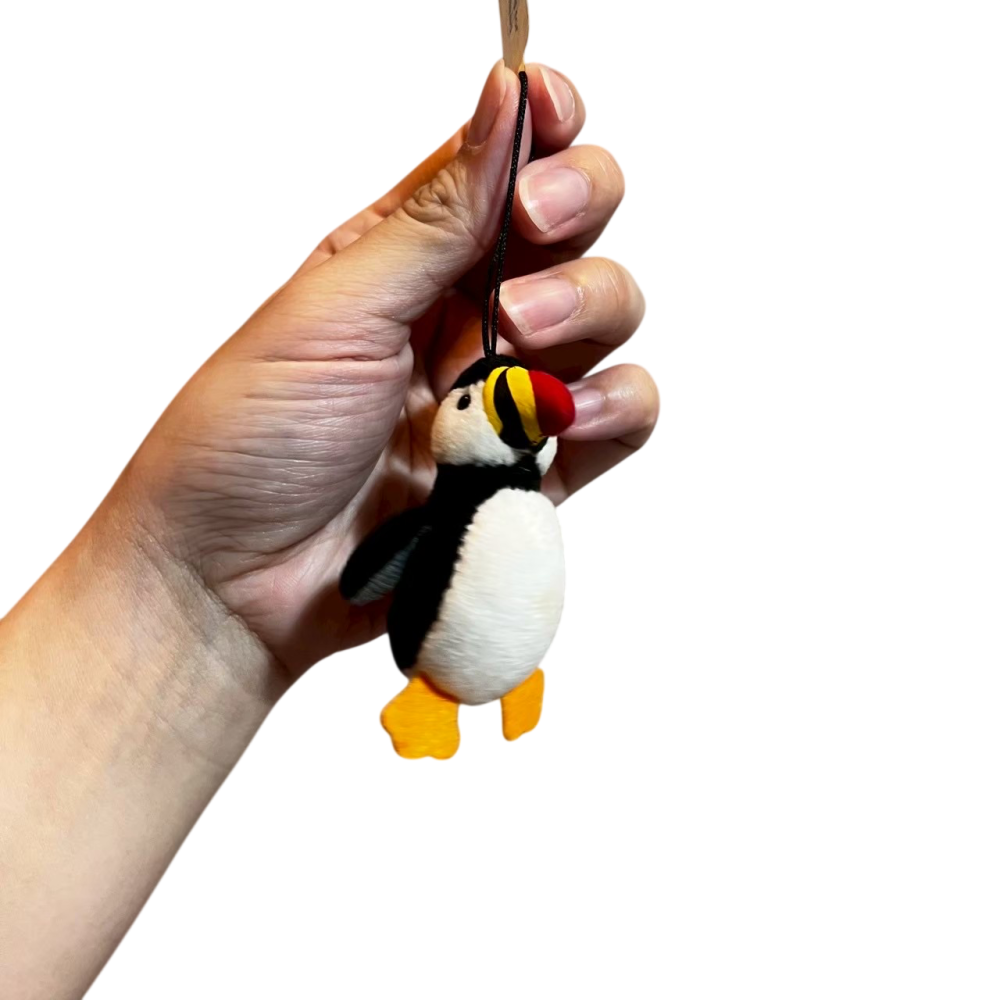 ❮全新❯ 冰島 Sólarfilma 正品 海鸚 Puffin 毛絨吊飾 冰島國鳥 迷你公仔 鑰匙圈掛飾 絕版收藏-細節圖3