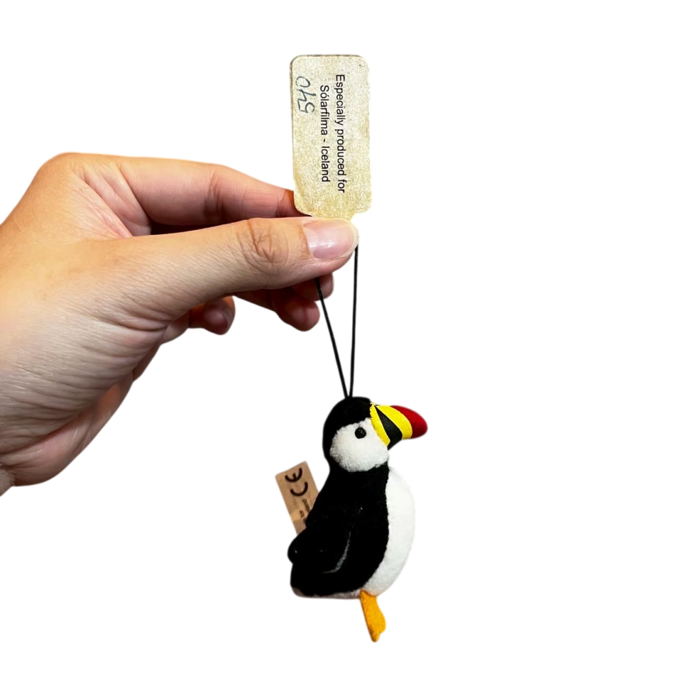 ❮全新❯ 冰島 Sólarfilma 正品 海鸚 Puffin 毛絨吊飾 冰島國鳥 迷你公仔 鑰匙圈掛飾 絕版收藏-細節圖5