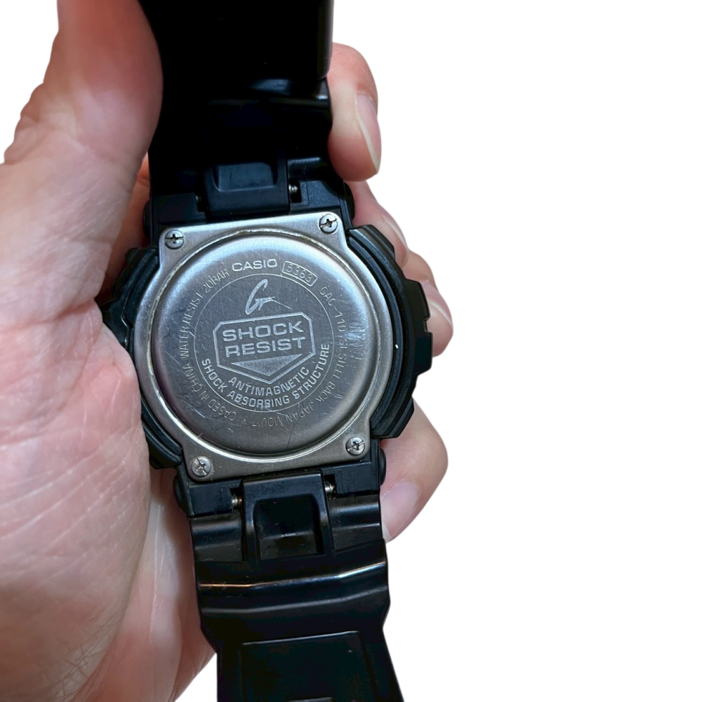 ❮二手❯ 日本 CASIO 卡西歐 G-SHOCK GAC-110-1A 機械感三眼指針男錶 防水200米 抗磁防震-細節圖4
