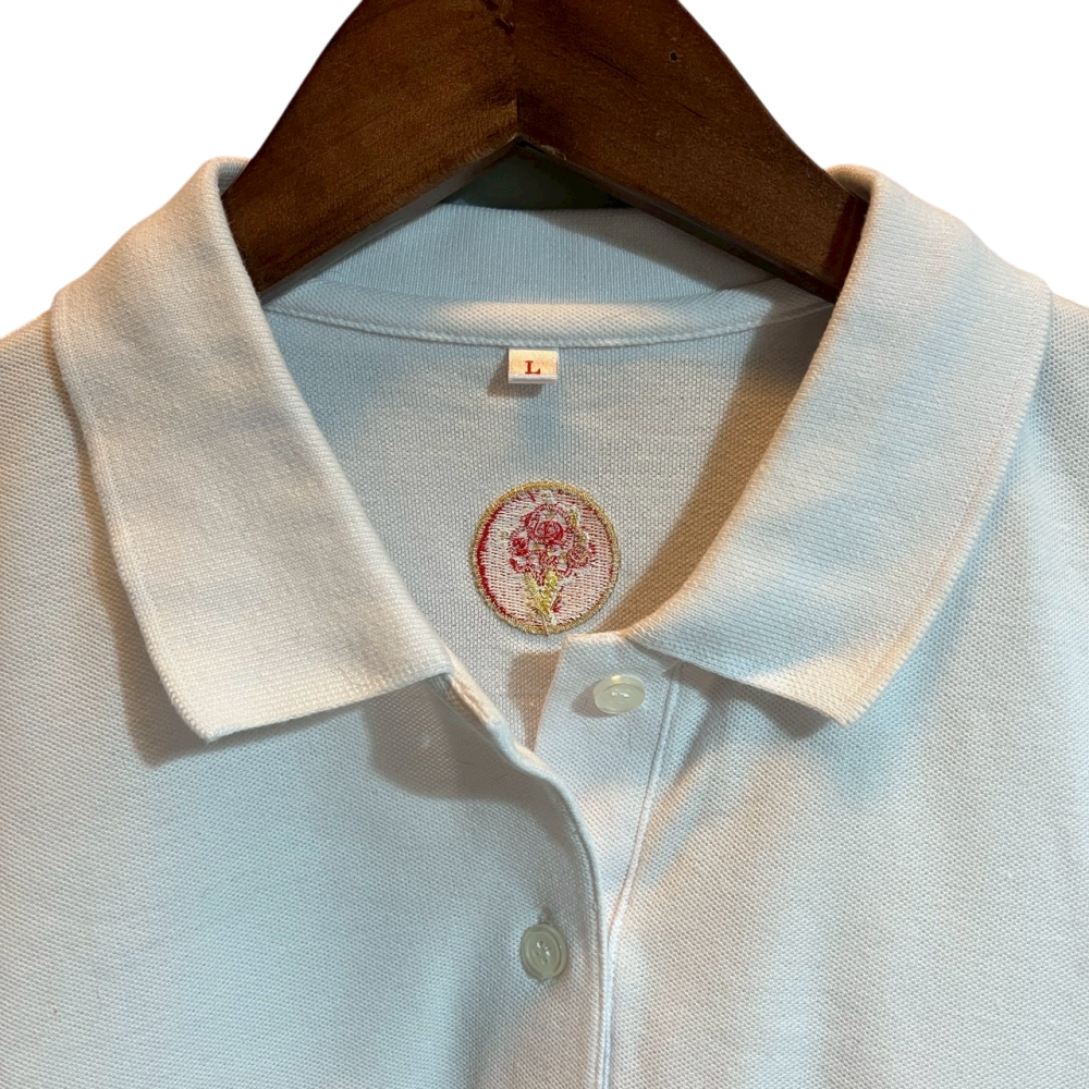 ❮二手❯ 美國 Cold Stone 酷聖石 員工制服 Polo衫 工作服 短袖 上衣 白色 刺繡 Logo 門市 紀念-細節圖6