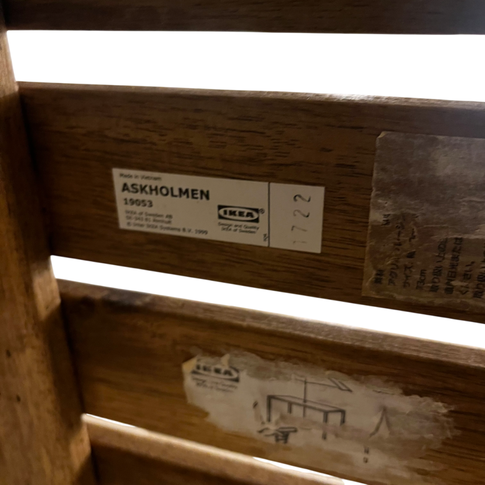 ❮二手❯ 瑞典 IKEA 宜家家居 ASKHOLMEN 戶外 摺疊桌 實木 陽台 桌 咖啡桌 摺疊椅 露天 庭院 簡約-細節圖4