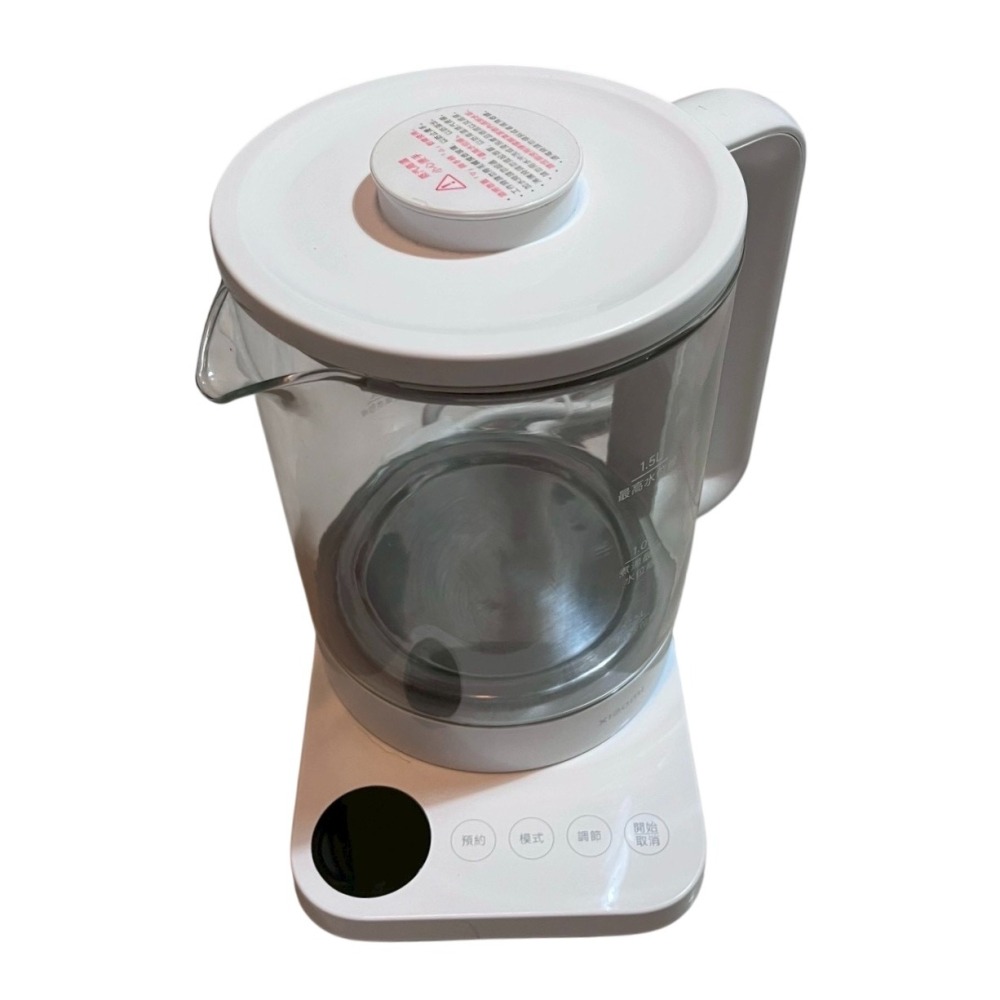 ❮二手❯ Xiaomi 小米 MI 多功能養生壺 N1 1.5L 玻璃花茶壺 煮茶器 辦公室居家皆宜 快煮壺 美食鍋-細節圖8