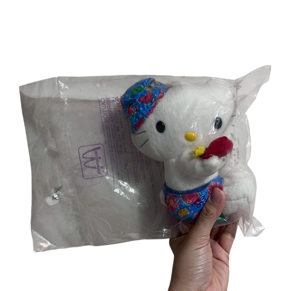 ❮全新❯ 日本 Hello Kitty 絕版珍藏 1999-2001 麥當勞限量玩偶 戀愛麥語/千禧之戀 婚紗 懷舊古董-規格圖11