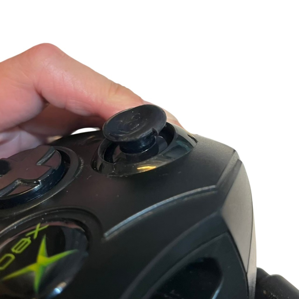 ❮二手❯ 美國 Xbox 微軟初代 原廠手把 Controller S 經典黑/透明藍 懷舊遊戲主機專用控制器 絕版收藏-細節圖5