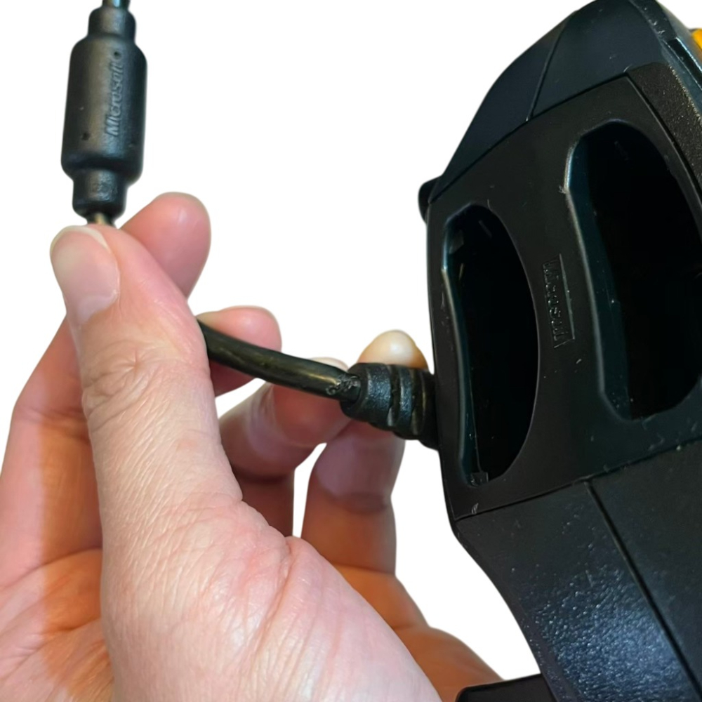 ❮二手❯ 美國 Xbox 微軟初代 原廠手把 Controller S 經典黑/透明藍 懷舊遊戲主機專用控制器 絕版收藏-細節圖8